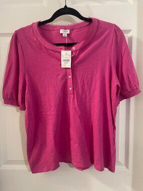 J. Crew Button Tee shirt